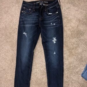 American eagle super stretch jeans (dark wash)